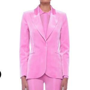 Norma Kamali Single Breasted Jacket Candy Pink